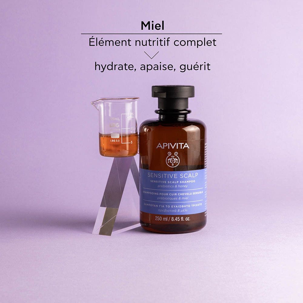 Apivita Lavender and Honey Champú para cuero cabelludo sensible 250ml