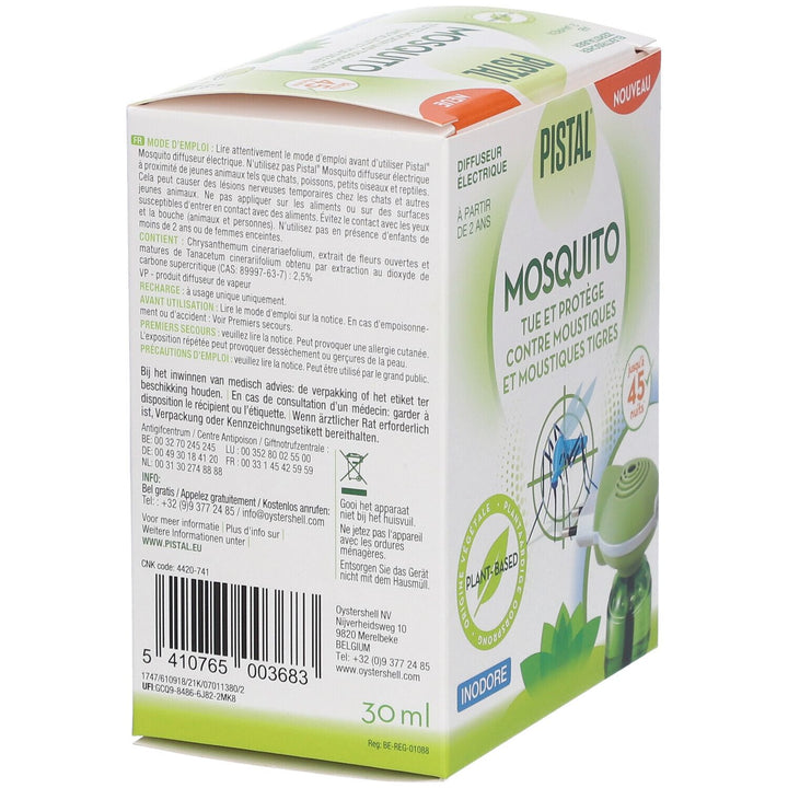 Pistal Mosquito Diffuser &amp; Refill Plant 45 Nights