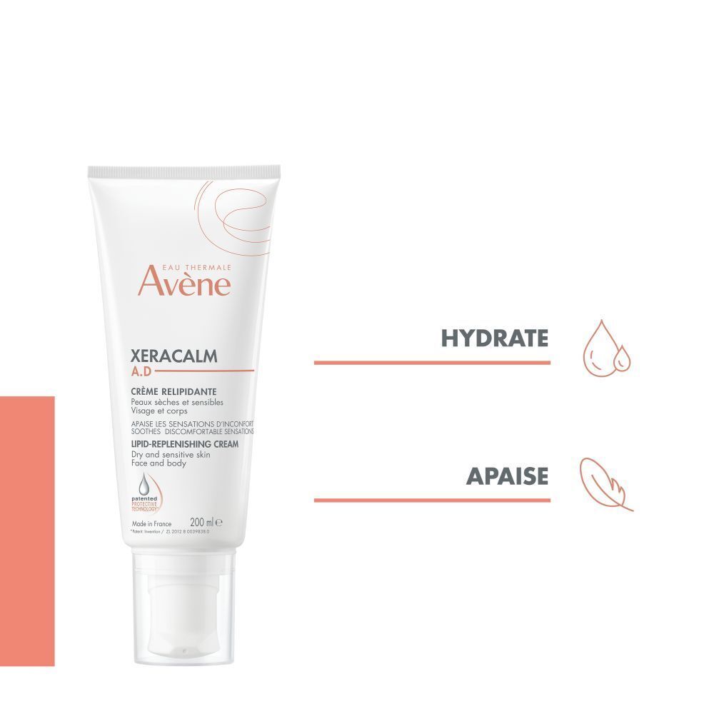 Avène Xeracalm A.D Crème relipidante Peaux sèches 200ml