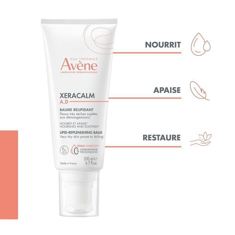 Avène Xeracalm A.D Lipid-replenishing Balm Peaux Très Sèches 200ml (6.76fl oz)