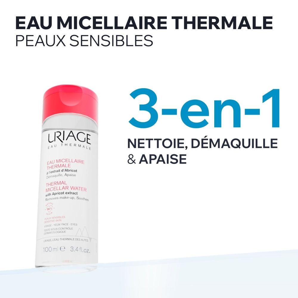 Uriage Thermal Water para rostro y ojos, piel propensa al enrojecimiento 100ml
