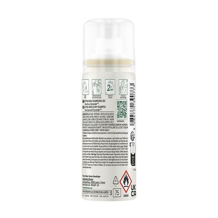 Klorane Oat Milk Shampooing sec à l'avoine et aux céramides 50ml