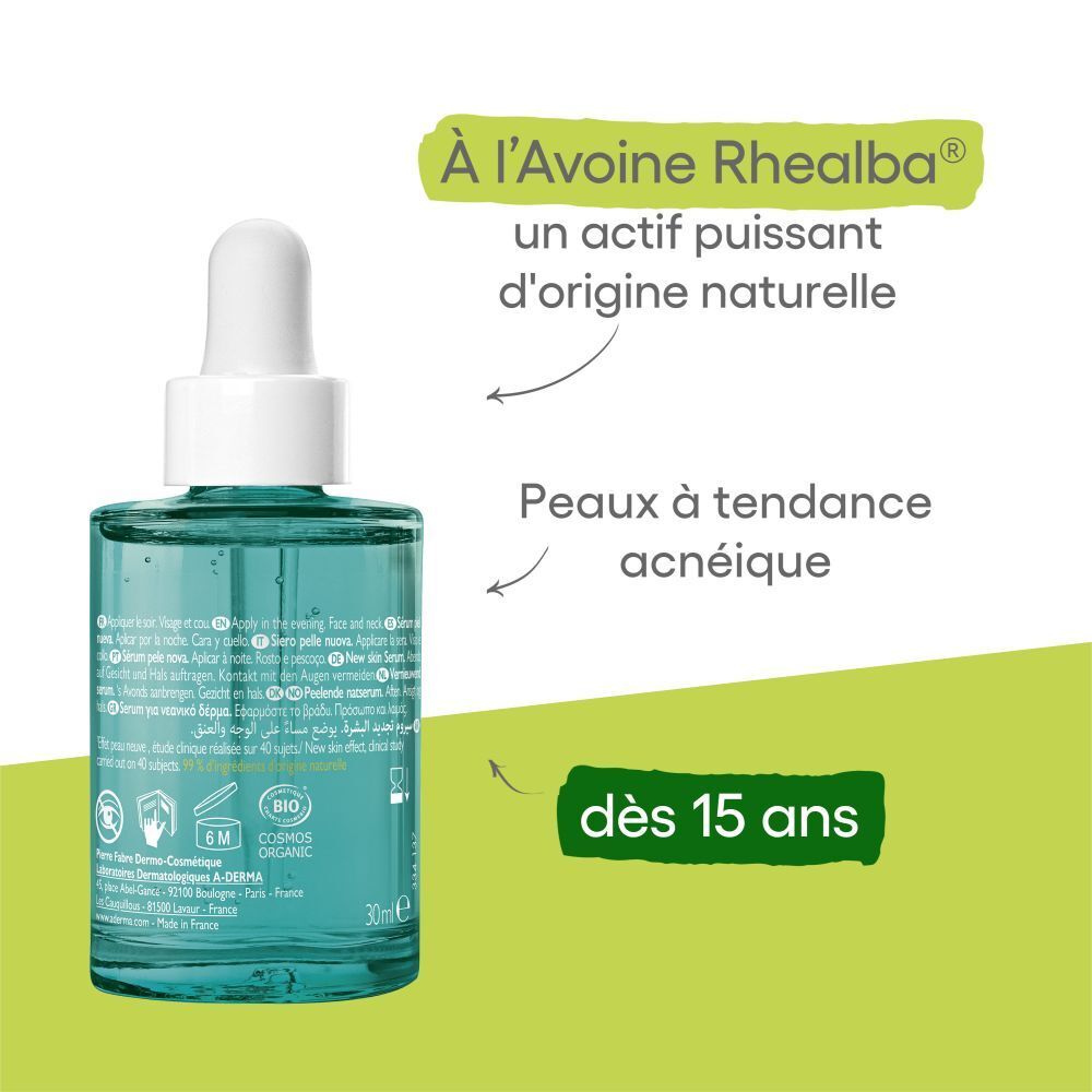 A-Derma Dermalibour AC Night-Peel Hauterneuerungsserum 30ml