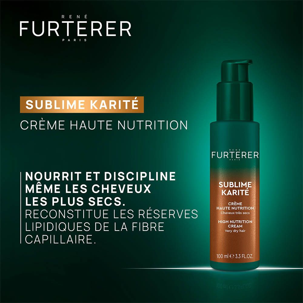 René Furterer Sublime Karit Crème lissante coiffante professionnelle pour cheveux très secs 100ml