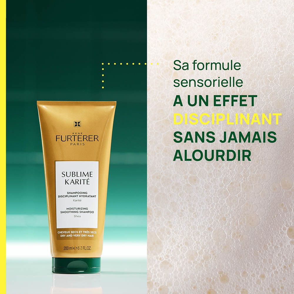 René Furterer Sublime Karite Shampooing hydratant disciplinant cheveux secs et très secs 200ml