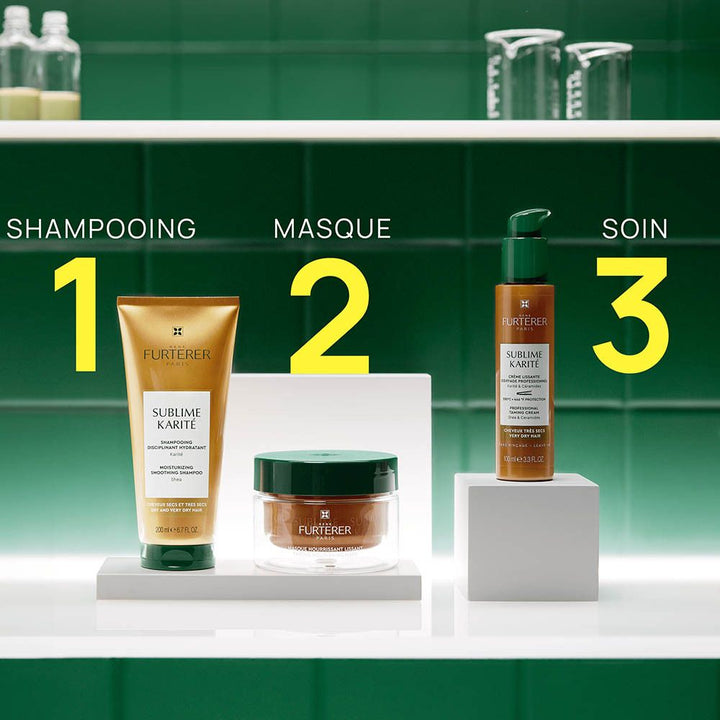 René Furterer Sublime Karite Shampooing hydratant disciplinant cheveux secs et très secs 200ml