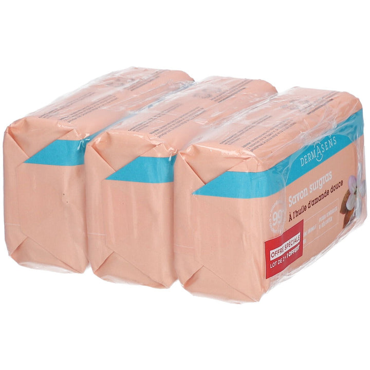 Dermasens Sweet Almond overvette zeep 200g x3