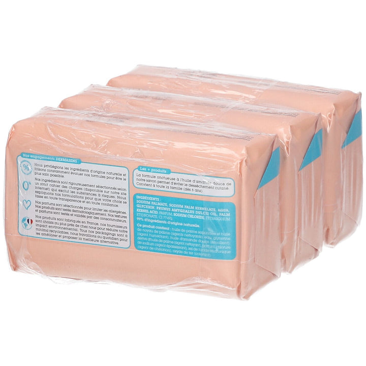 Dermasens Sweet Almond overvette zeep 200g x3