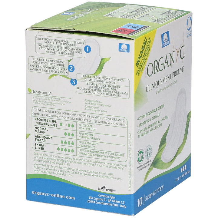 Organyc 100% cotton Bioes towels Normal x10