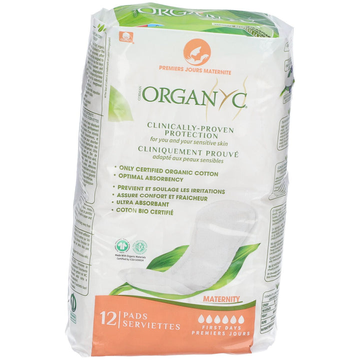 Organyc Maternity حماية لليوم الأول x12