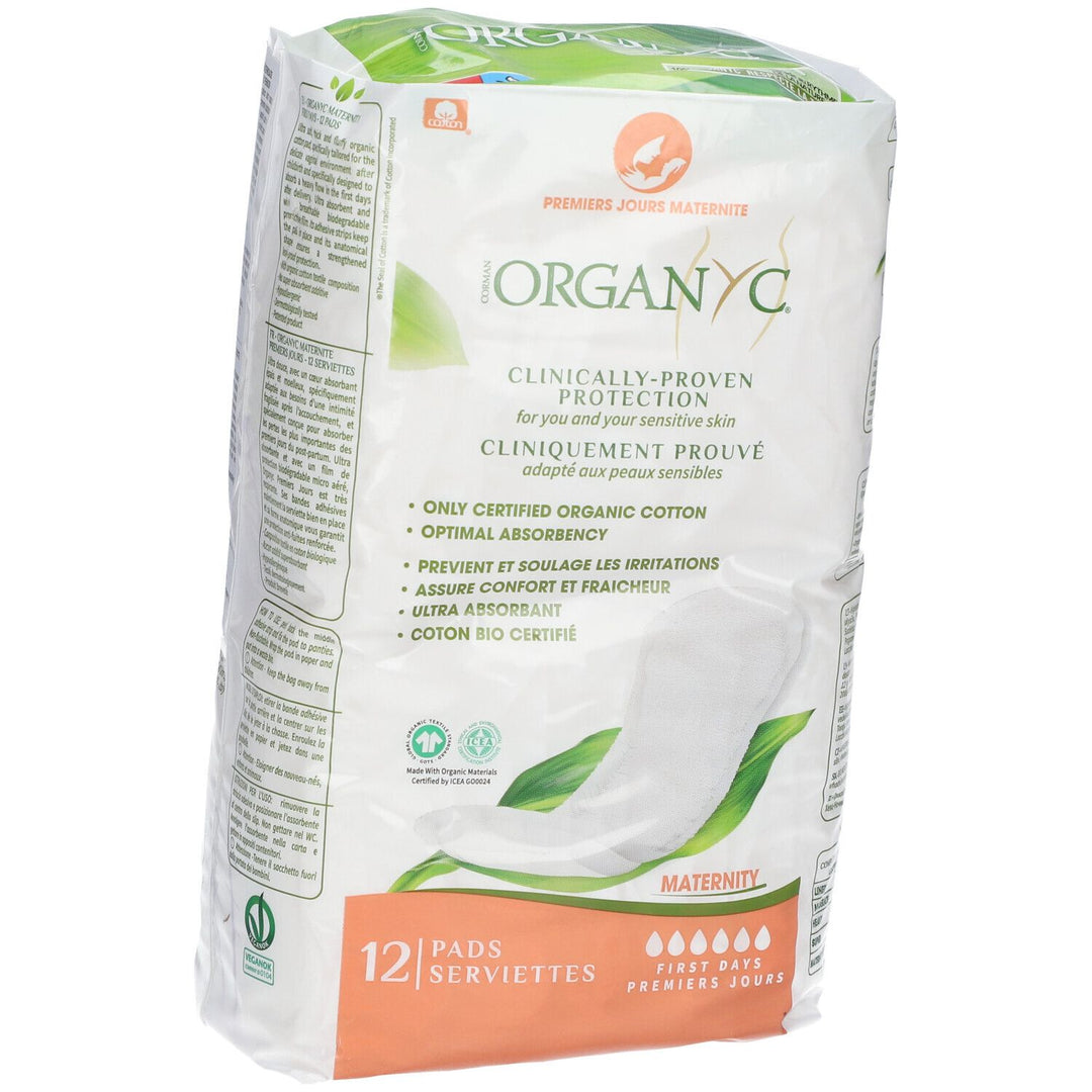 Organyc Maternity حماية لليوم الأول x12