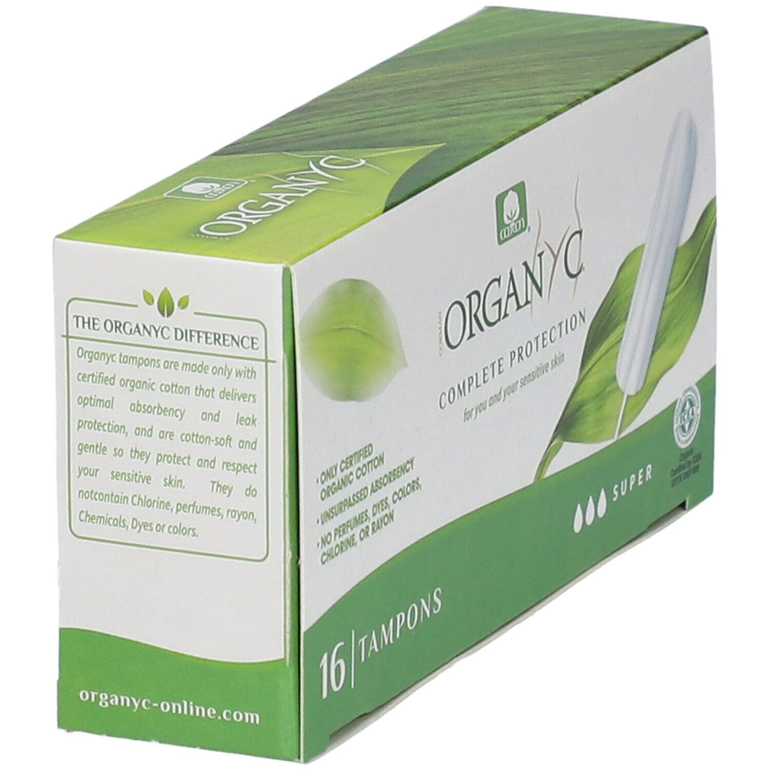 Organyc Organic Cotton Tampons Super X16 x16