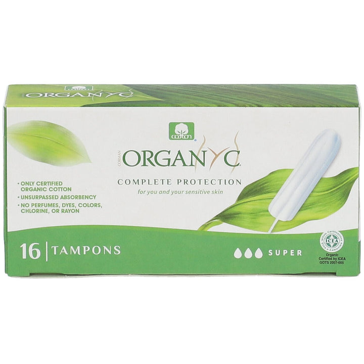 Organyc Organic Cotton Tampons Super X16 x16