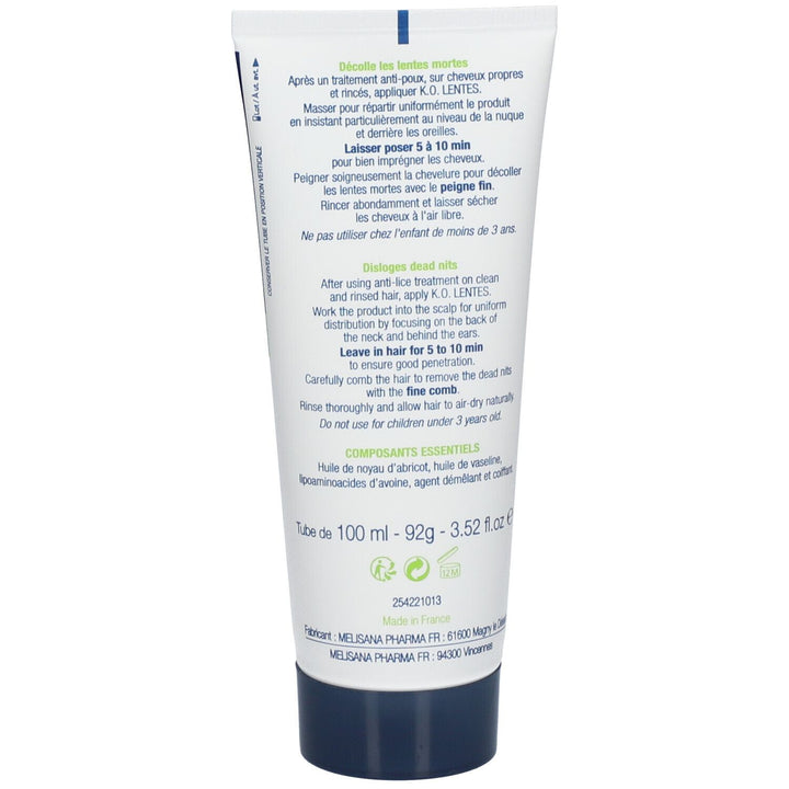Item Dermatologie K.o Nits Remover Balm For Nits And Lice Item 100ml (3.38fl oz)