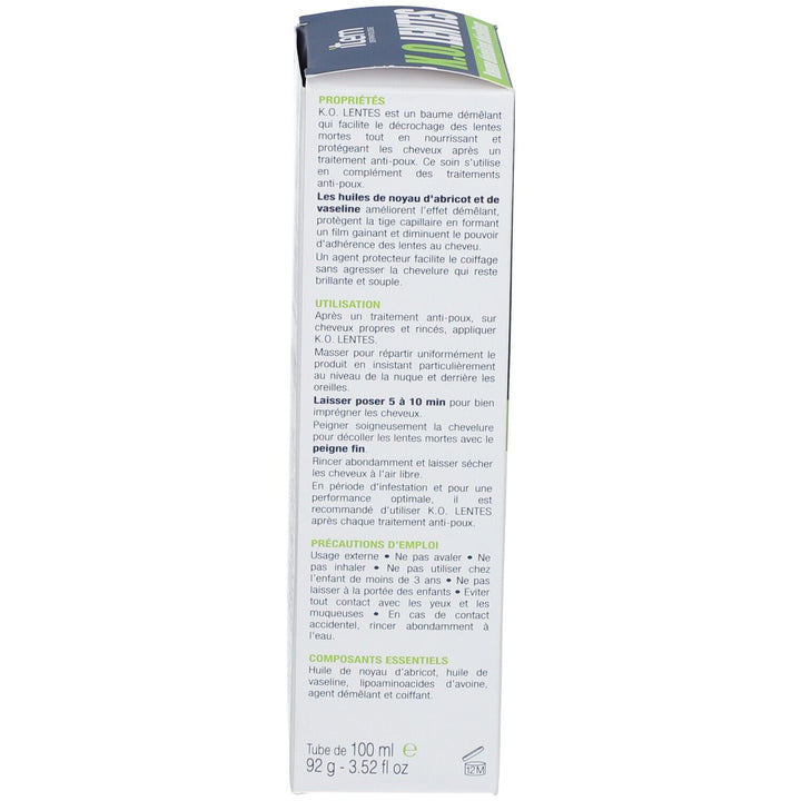 Item Dermatologie K.o Nits Remover Balm For Nits And Lice Item 100ml (3.38fl oz)