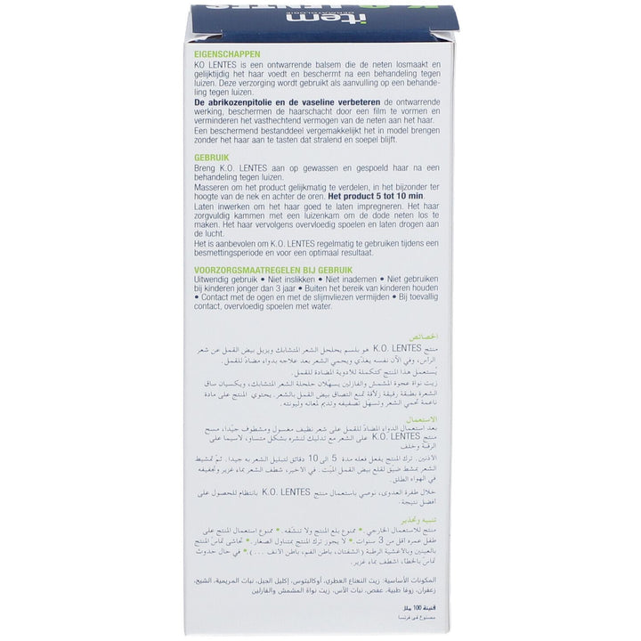 Item Dermatologie K.o Nits Remover Balm For Nits And Lice Item 100ml (3.38fl oz)