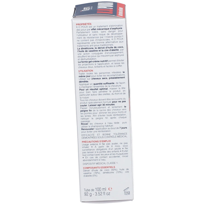 Item Dermatologie Item K.o. Poux Anti-lice Gel Cream 100ml (3.38fl oz)