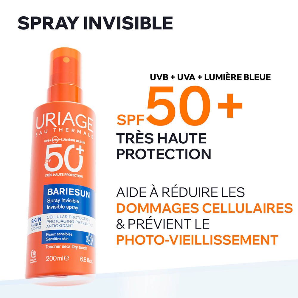 Uriage Bariésun SPF50+ Invisible Spray for Sensitive Skin 200ml (6.8 fl oz)