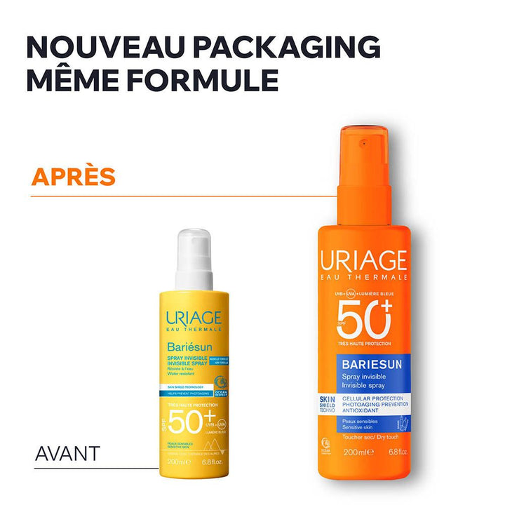 Uriage Bariésun SPF50+ Invisible Spray for Sensitive Skin 200ml (6.8 fl oz)