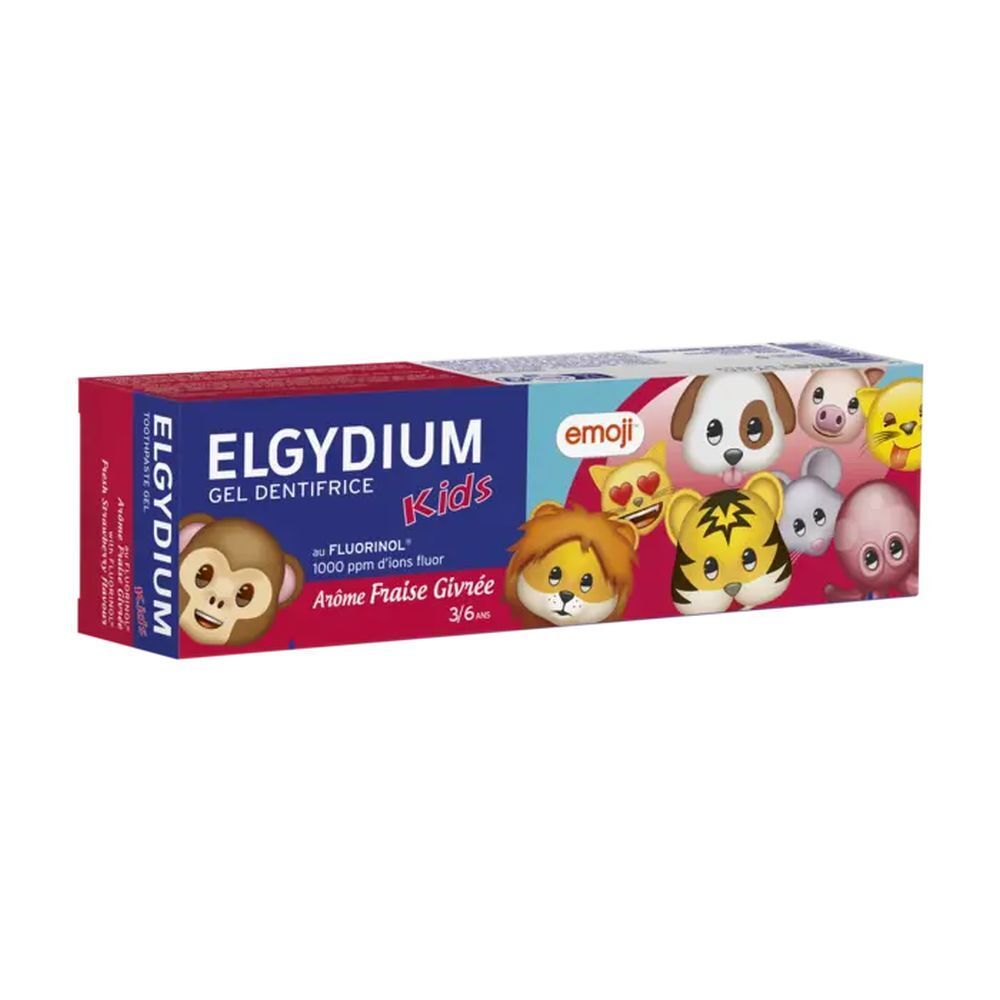 Elgydium Kids iced strawberry toothpaste 3–6 years 50ml (1.69fl oz)