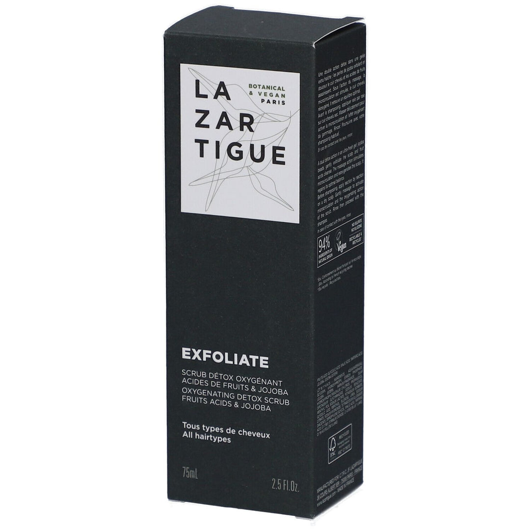 Lazartigue Exfoliate Exfoliating and purifying pre-shampoo gel for the scalp 75ml (2.53fl oz)