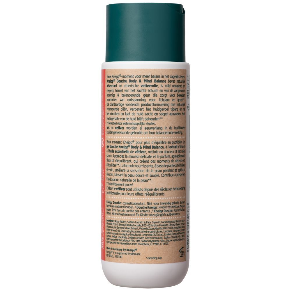 Kneipp Body & Mind Balance Shower Foam Iris Vetiver 200ml (6.76fl oz)