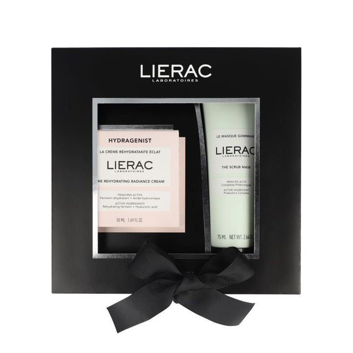 Lierac Hydragenist Hydration Radiance Cream 50ml + Exfoliating Masks Giftboxes