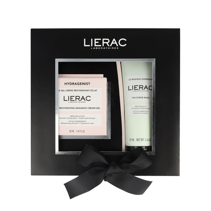 Lierac Hydragenist Hydrating Radiance Gel-Cream 50ml + Exfoliating Masks Giftboxes