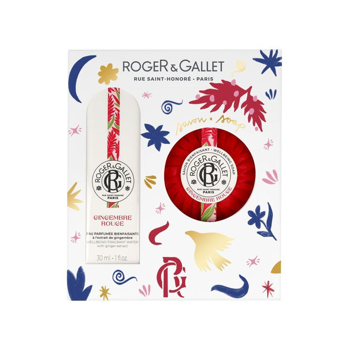 Roger & Gallet Fleur de Figuier Gift Set Perfumed Beneficial Water 100ml + Soap 50g + Bath Pebble 3x25g