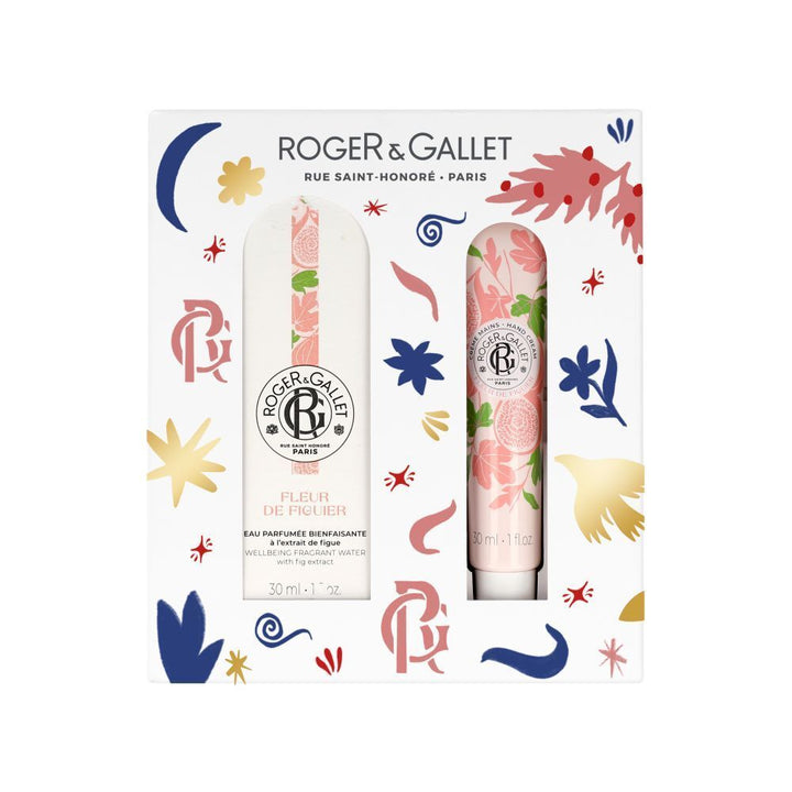 Roger & Gallet Fleur De Figuier Acqua Benefica 30ml + Crema Mani 30ml Cofanetto Regalo