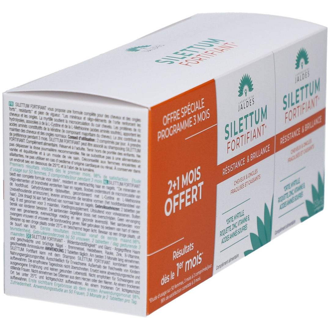 Jaldes Silettum Trattamento Rinforzante offerta speciale: acquista 2, 1 mese in omaggio 180 compresse