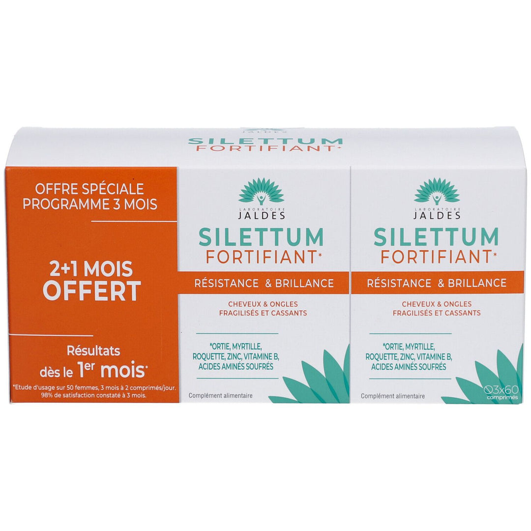 Jaldes Silettum Trattamento Rinforzante offerta speciale: acquista 2, 1 mese in omaggio 180 compresse