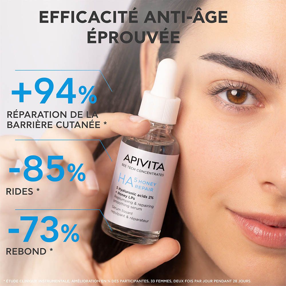 Apivita Bee Tech Concentrates H5 Honey Repair Sérum Alisador, Preenchedor e Reparador 30ml