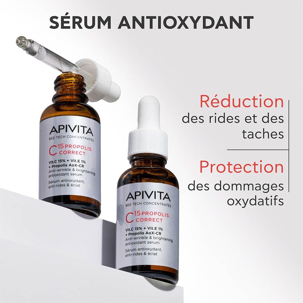 Apivita Bee Tech Concentrates C15 Propolis Correct Anti-Wrinkle and Radiance Serum 30ml (1.01 fl oz)