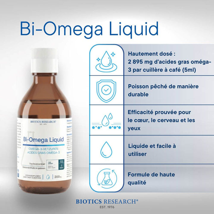 Biotics Research Bi-Omega liquid 200ml (6.76 fl oz)