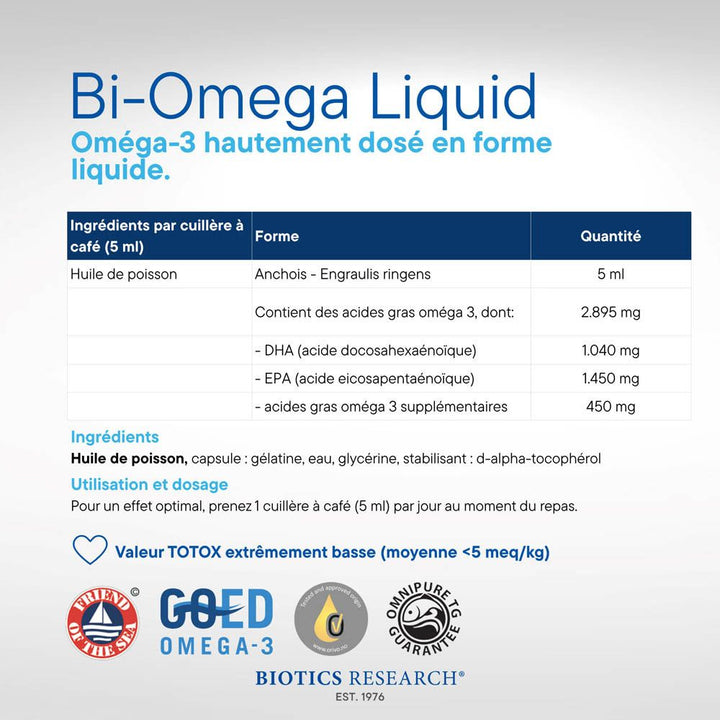 Biotics Research Bi-Omega liquid 200ml (6.76 fl oz)