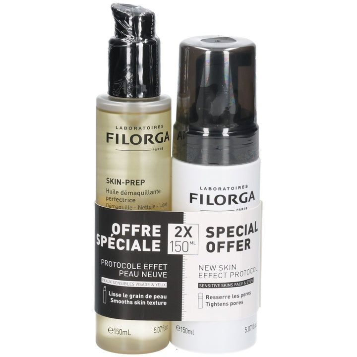 Filorga Skin-Prep Cleansing Oil + Cleansing Foam Duo 2x150