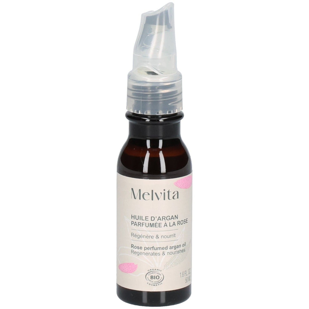 Melvita Óleo de argan orgânico perfumado com rosa 50 ml