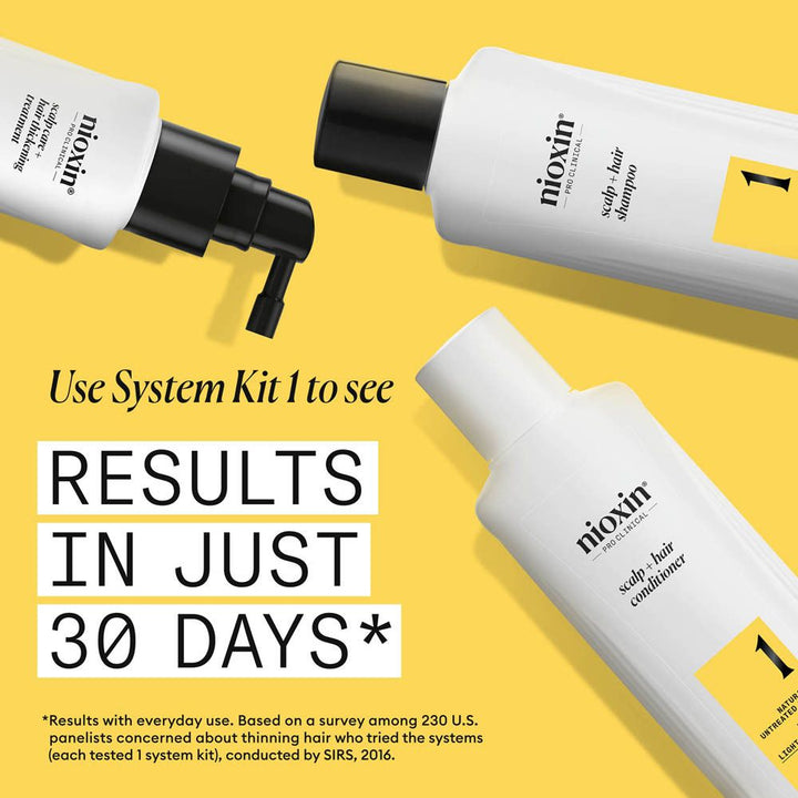Nioxin System 1 Après-shampooing sans rinçage pour cheveux naturels et chute de cheveux modérée 100ml