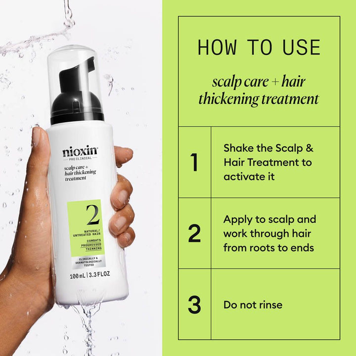 Nioxin System 2 Leave-in behandeling voor natuurlijk haar en gevorderd haarverlies 100ml