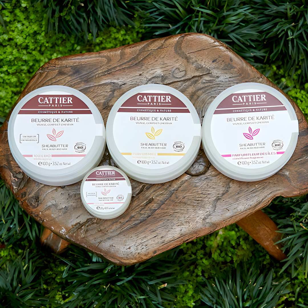 Cattier Organic Shea Butter 100 % Natural Face Body And Hair 100g (3.52 oz)