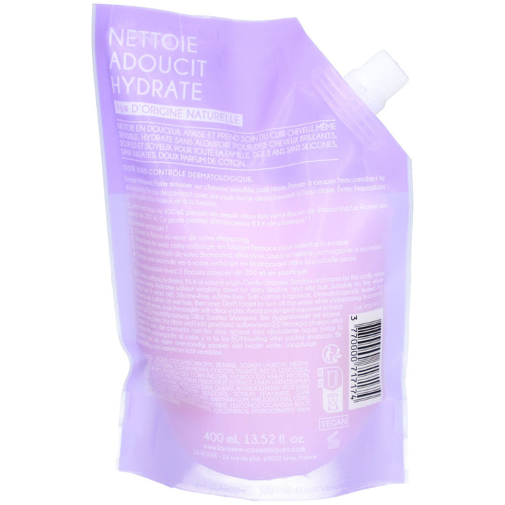 La Rosée Refill Champú ultra suave con queratina de origen vegetal y linaza ecológica 400ml