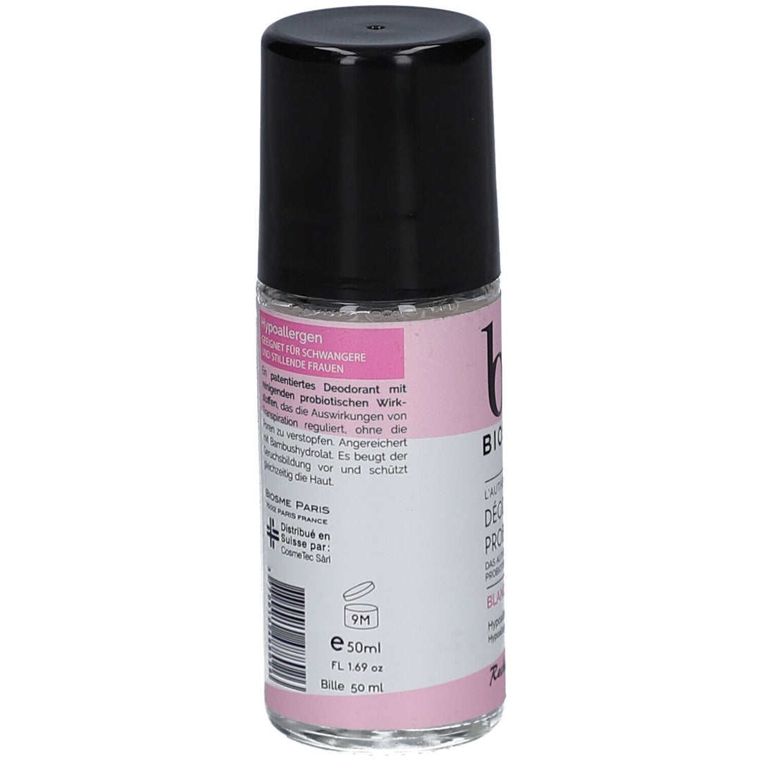 Biosme مزيل عرق رول-أون بروبيوتيك قابل لإعادة التعبئة Cotton White 50ml