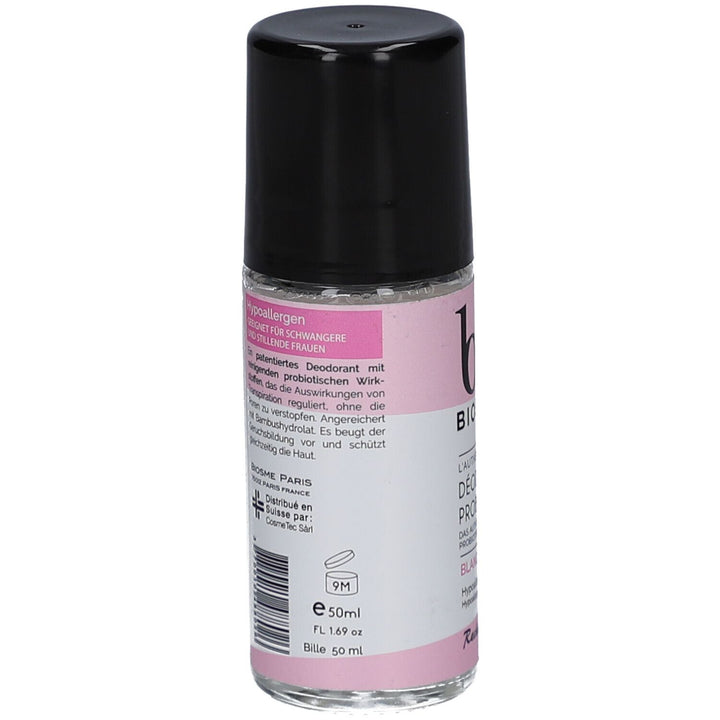 Biosme مزيل عرق رول-أون بروبيوتيك قابل لإعادة التعبئة Cotton White 50ml