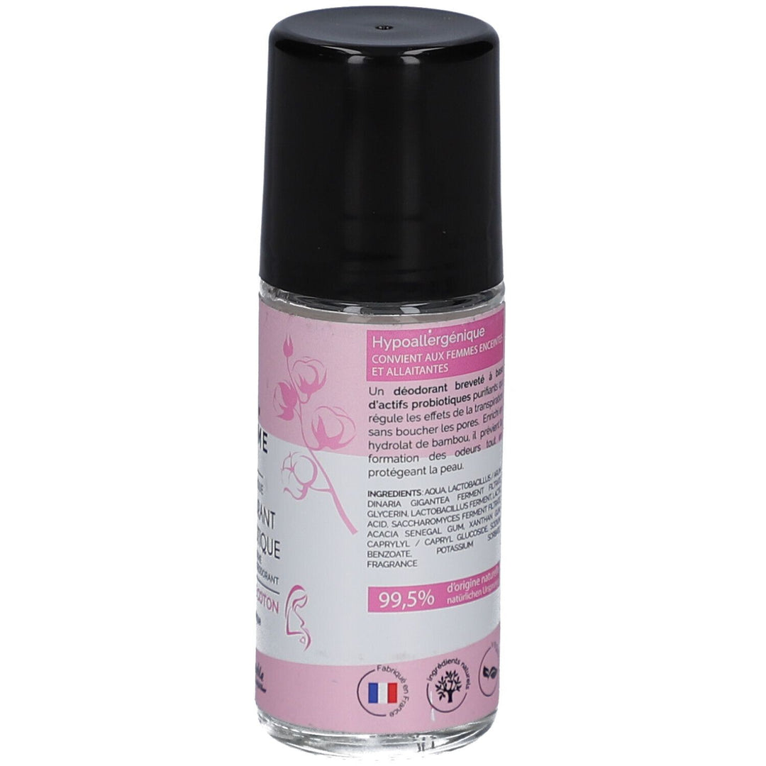 Biosme مزيل عرق رول-أون بروبيوتيك قابل لإعادة التعبئة Cotton White 50ml