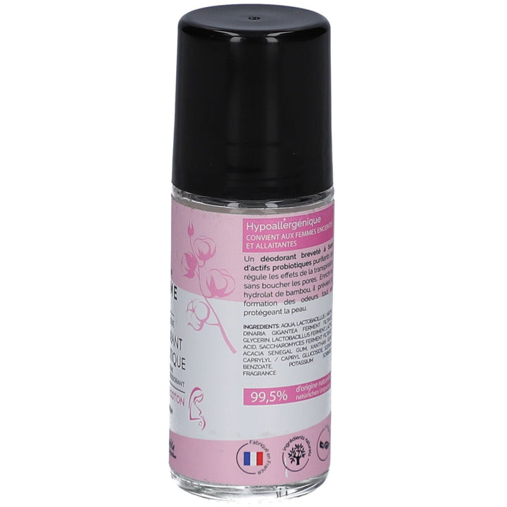 Biosme مزيل عرق رول-أون بروبيوتيك قابل لإعادة التعبئة Cotton White 50ml