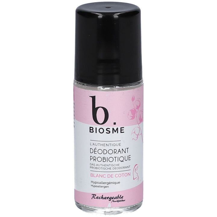 Biosme مزيل عرق رول-أون بروبيوتيك قابل لإعادة التعبئة Cotton White 50ml