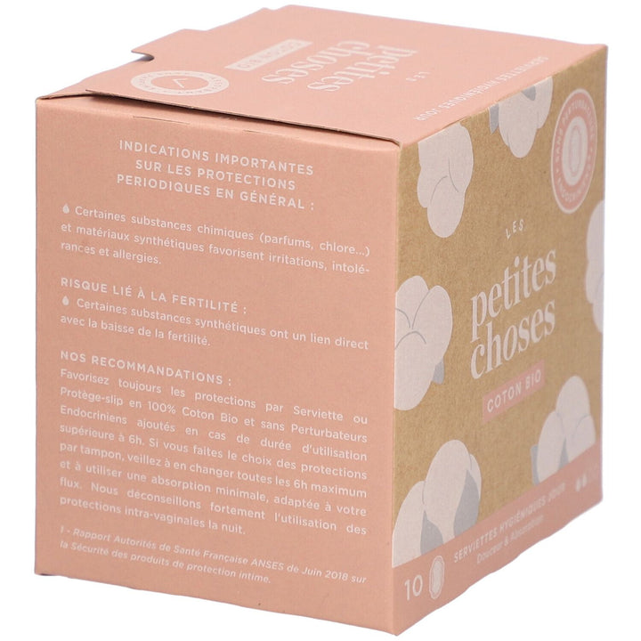 Les Petites Choses Hygiene Day Towels Organic Cotton Box of 10