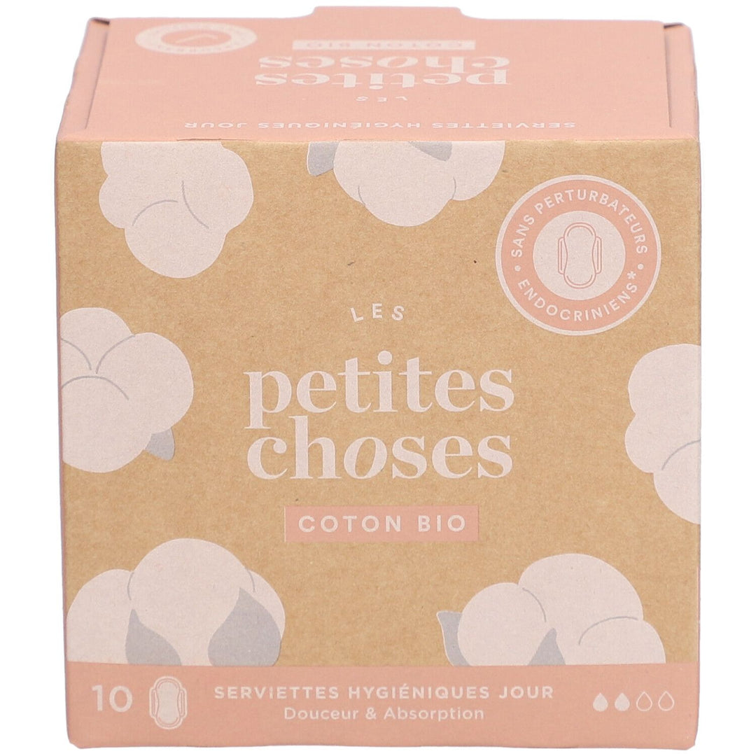 Les Petites Choses Hygiene Day Towels Organic Cotton Box of 10