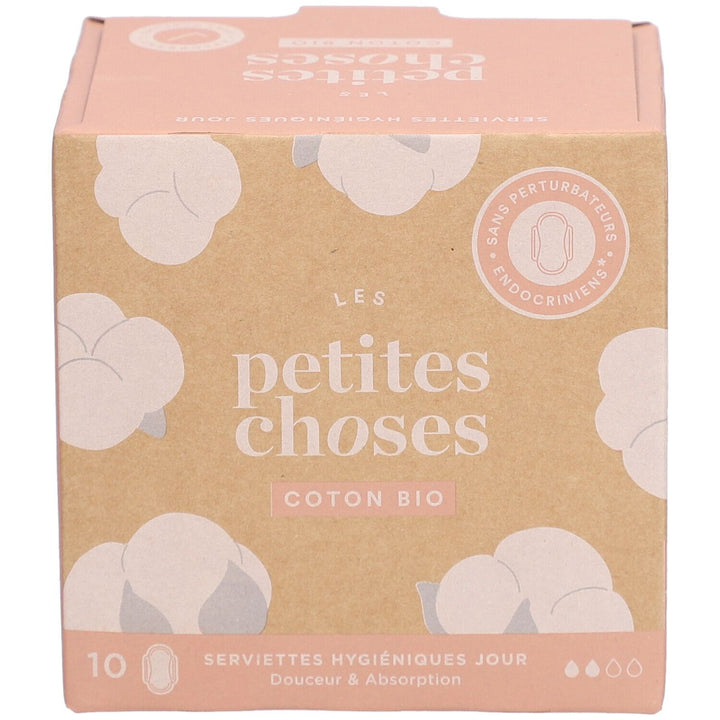 Les Petites Choses Hygiene Day Towels Organic Cotton Box of 10